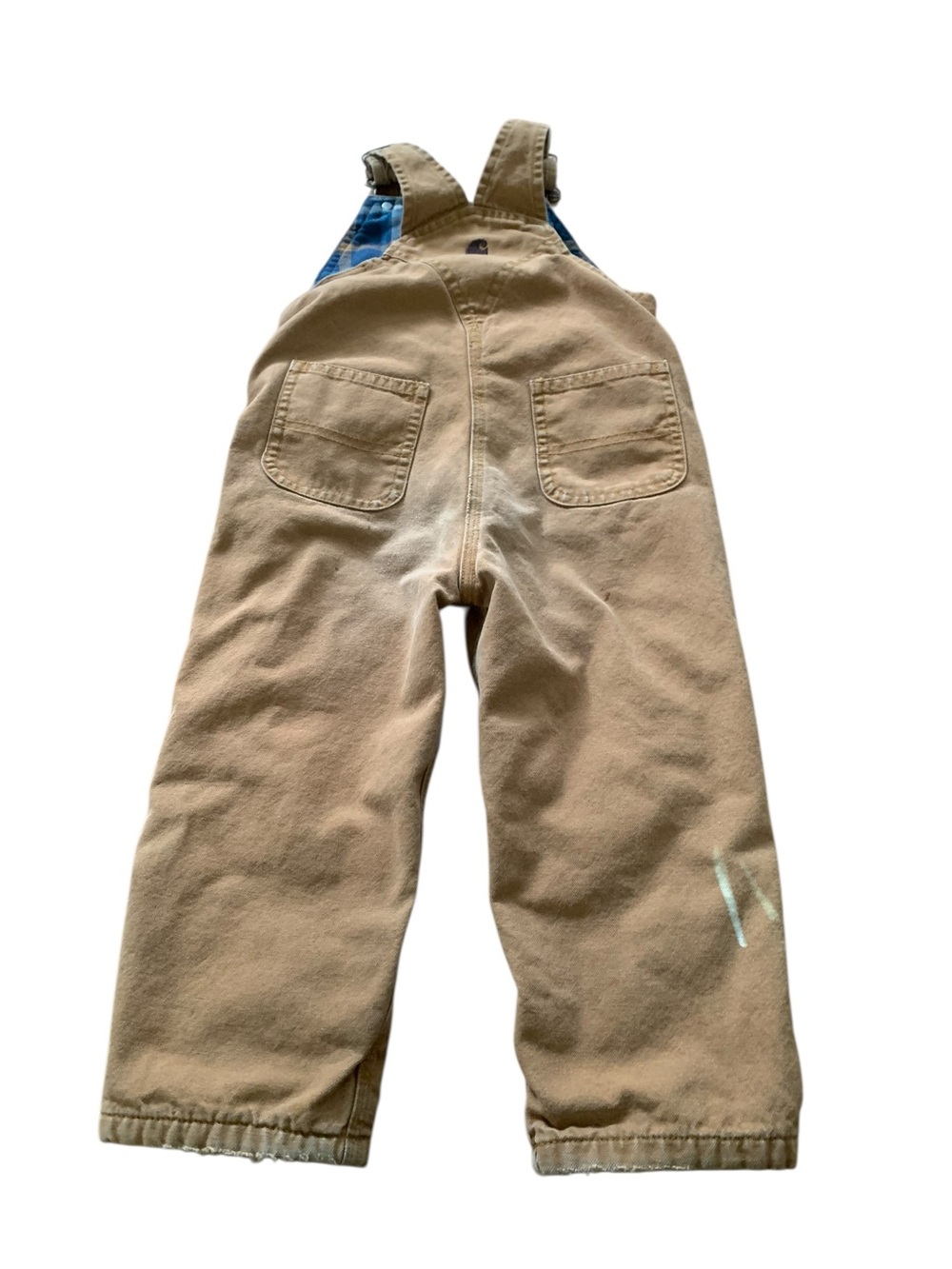 Vintage Carhartt Duck Double Knee Lined Bib Overalls – Toddler Size 3T - Picture 2 of 9